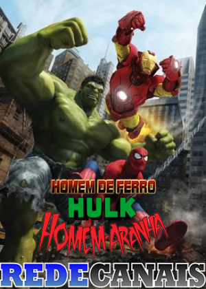 Homem-Aranha, Homem de Ferro e Hulk vs Robôs Gigantes [Portuguese]