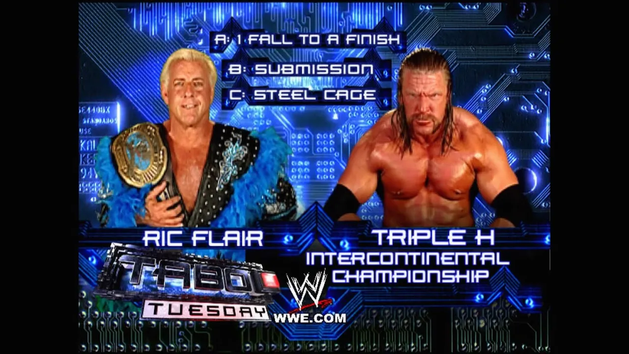 Story of Ric Flair vs. Triple H | Taboo Tuesday 2005 background