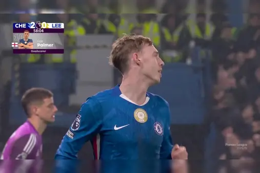 [Goal] Pedro wins penalty for consecutive games, Palmer converts easily from the spot