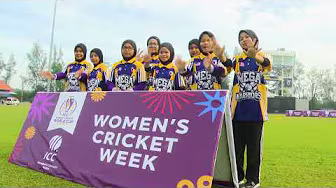 Fun in droves during Women's Cricket Week background
