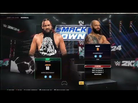 Jacob Fatu Vs Ricochet | WWE 2K24 | Wrestling Reality