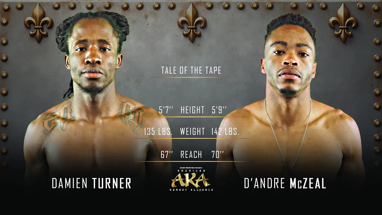 AKA 46 Bout 2 D'Andre McZeal vs Damien Turner background