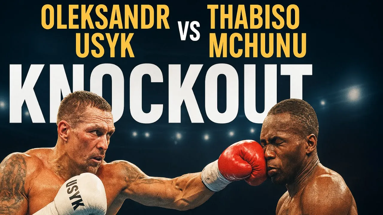 Usyk vs Mchunu KNOCKOUT — Brutal Finish,  Oleksandr Usyk Destroys Thabiso Mchunu