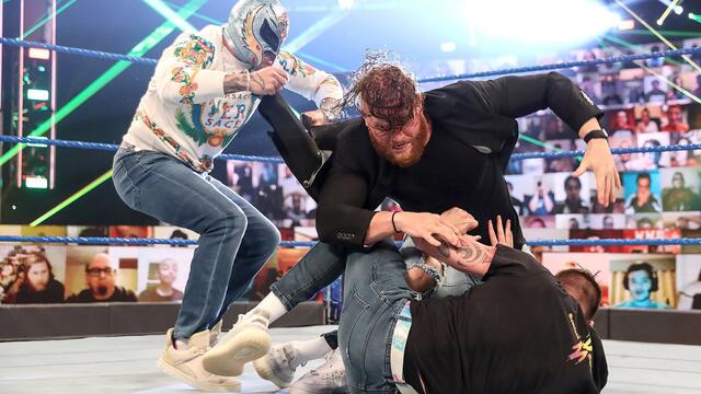 Seth Rollins fuels the fire between Murphy and the Mysterios: SmackDown, Oct. 30, 2020 background
