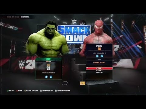 WWE Hulk Vs Spiderman | WWE 2K24 | Wrestling Reality backdrop