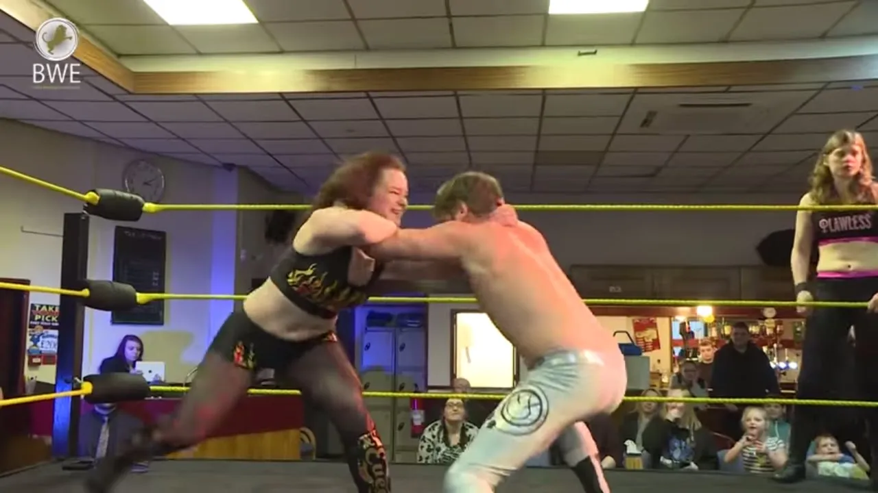 Evee Black & Flex Buffington Vs Hannah Lawless & Jake Silver | Intergender Wrestling background