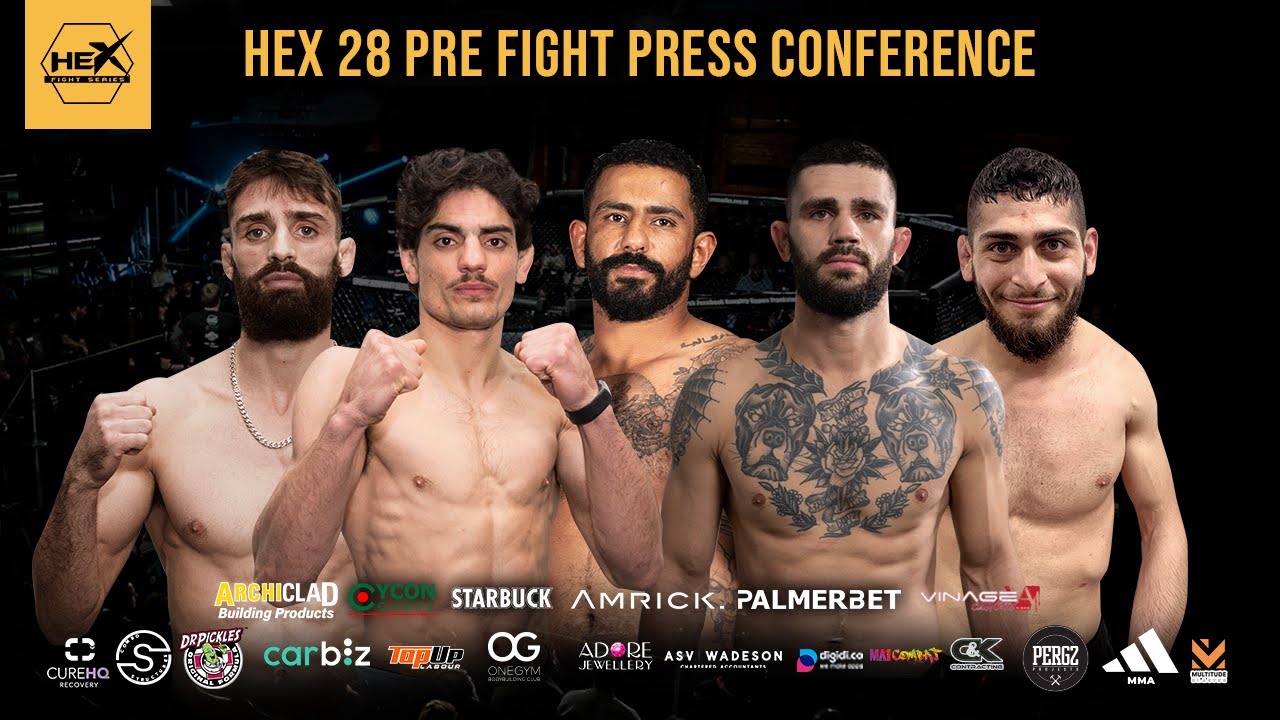 HEX 28 Pre-fight Press Conference background