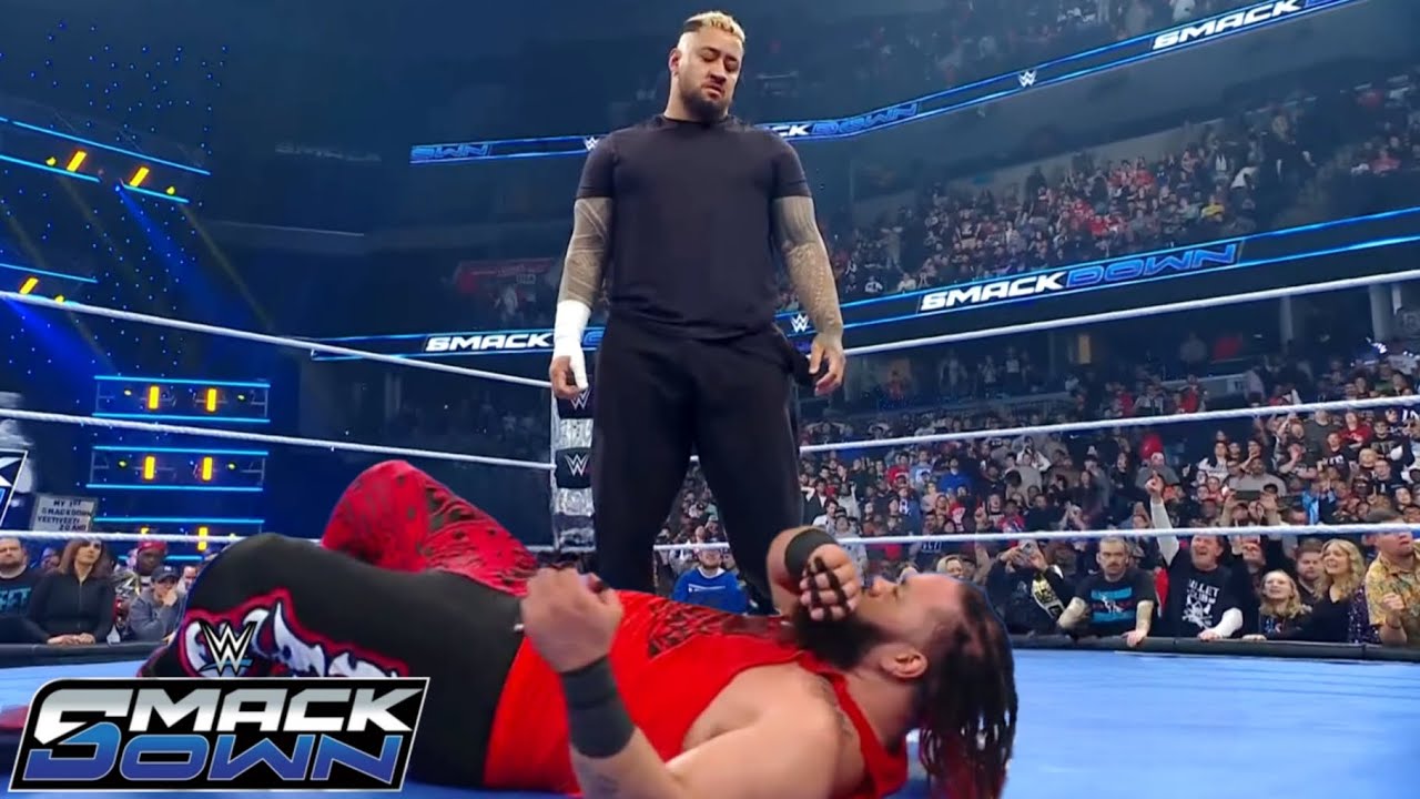 Solo Sikoa Attacks Jacob Fatu & Leaves Bloodline WWE Smackdown 2025 Highlights