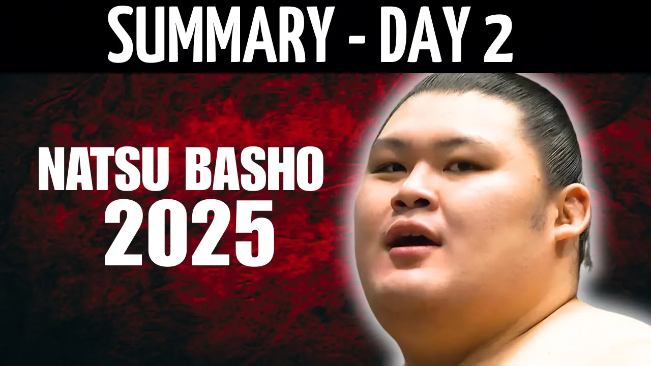 Grand Sumo Day 2 HIGHLIGHTS – 2025 Natsu Basho background