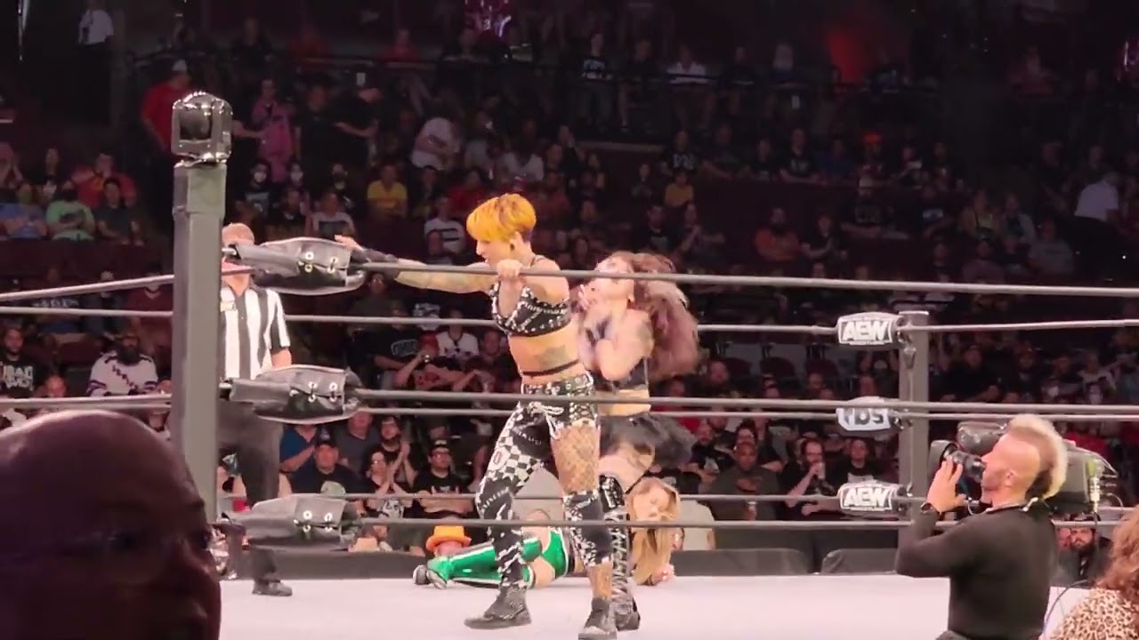 *THROWBACK FULL MATCH Skye Blue teams w/ Ruby Soho vs AEWDARK background