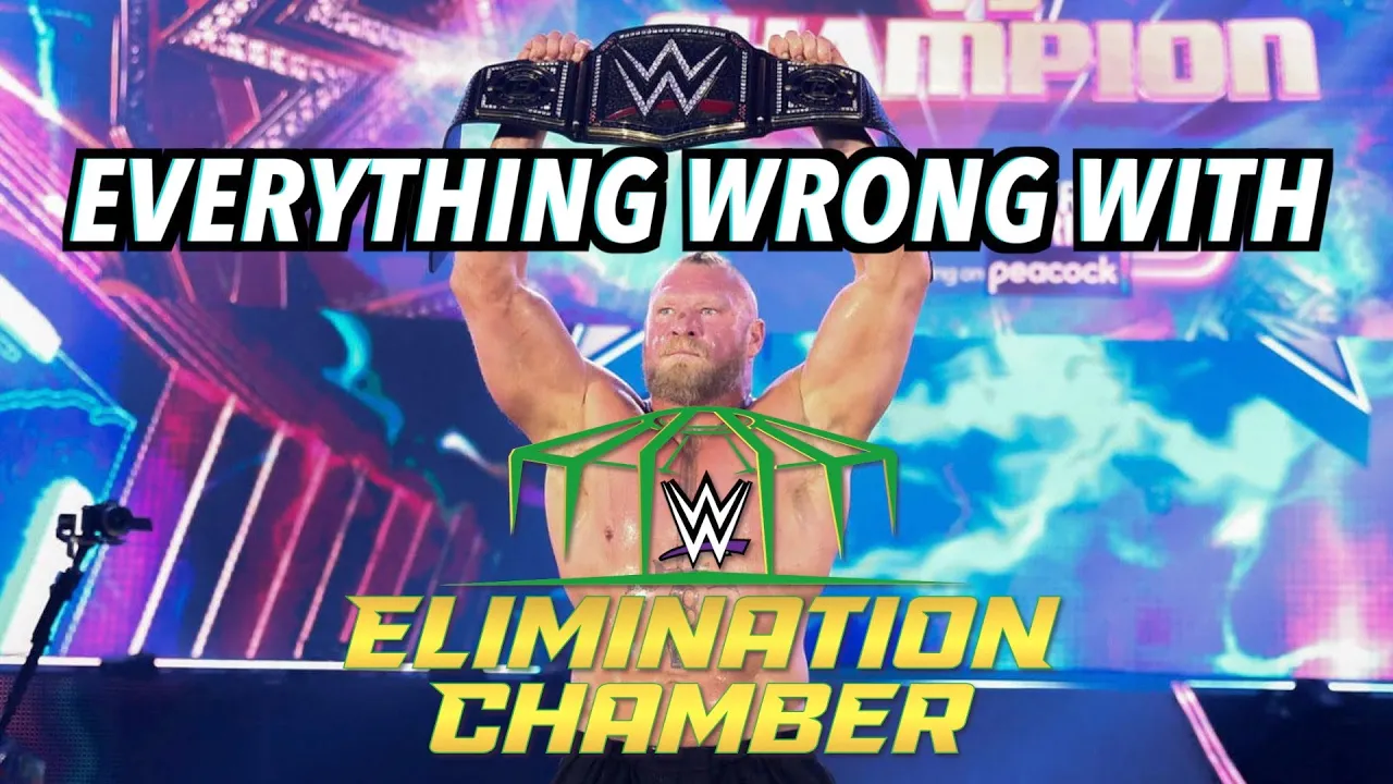 Everything Wrong With WWE Elimination Chamber 2022 background