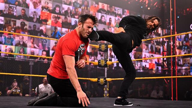 Adam Cole blasts Finn Bálor and double-crosses Roderick Strong: WWE NXT, Feb. 24, 2021 background
