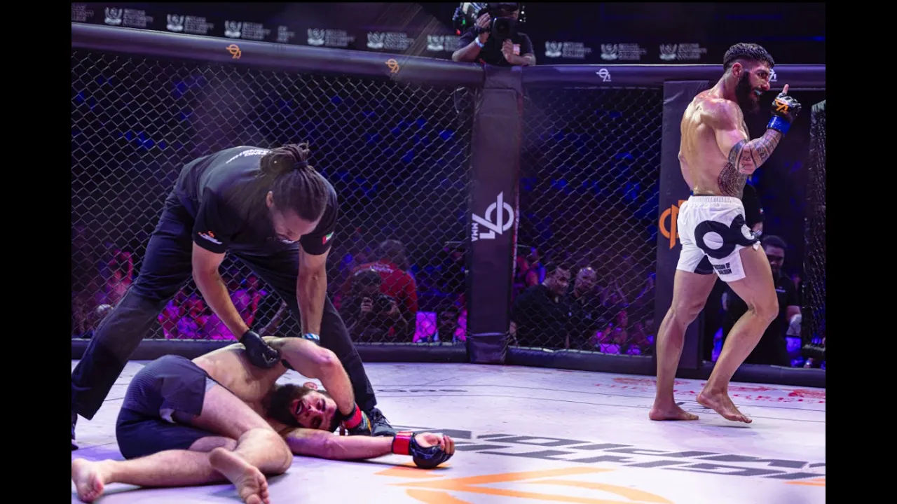 BRUTAL Knockout in Dubai! The Kurdish Monster Namo Fazil Destroys Yakub Sulimanov 971 MMA Full Fight