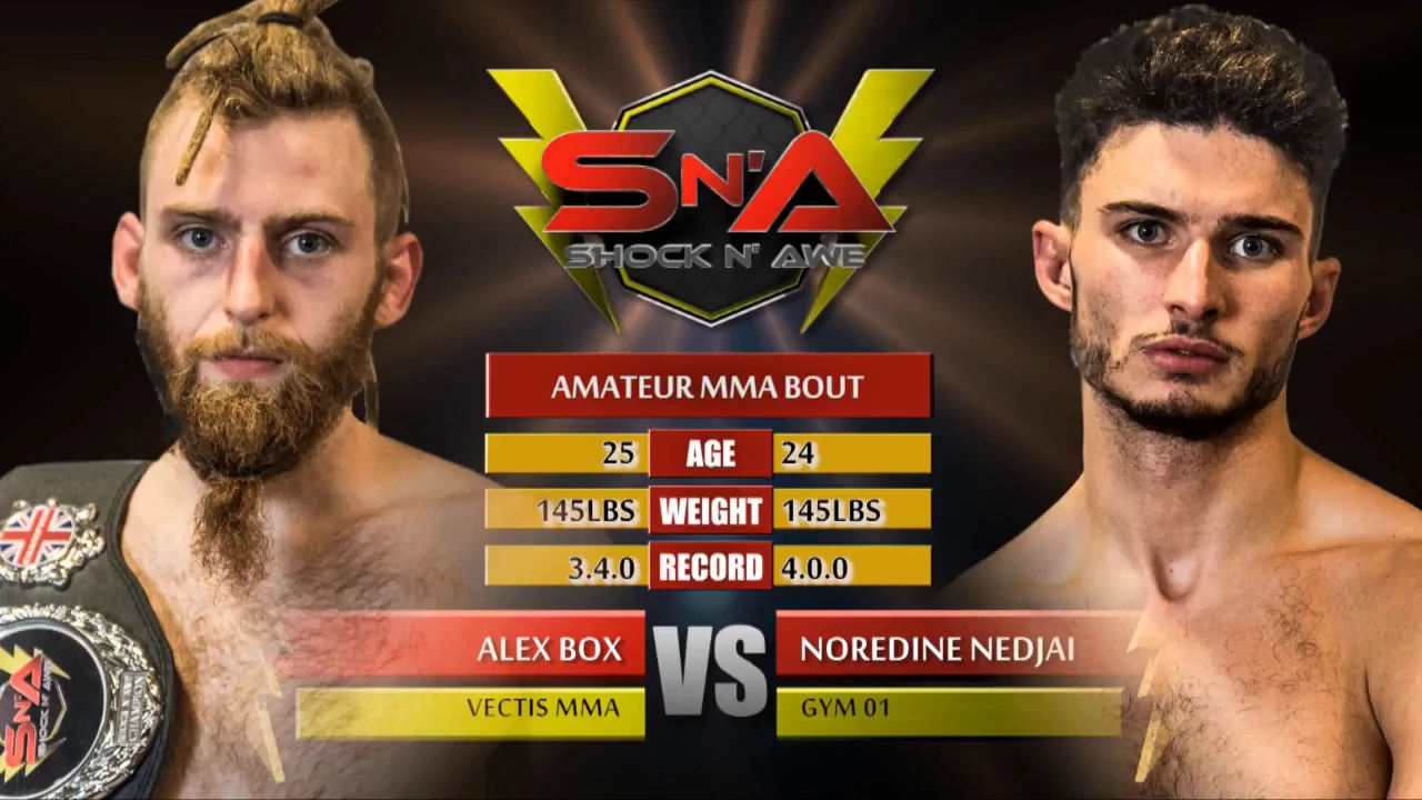 Shock N Awe 26 - Alex Box vs Noredine Nedjai - Amateur MMA background