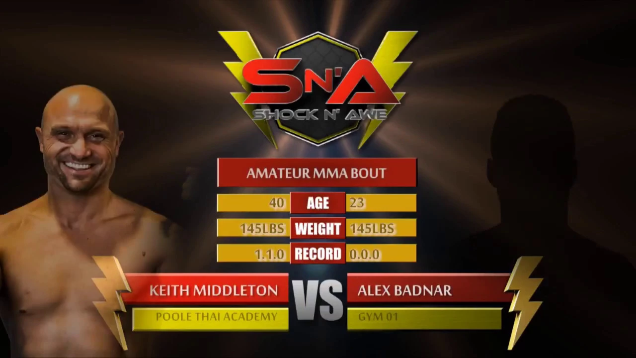Shock N Awe 26 Keith Middleton vs Alex Bodnar Amteur K1 Kickboxing