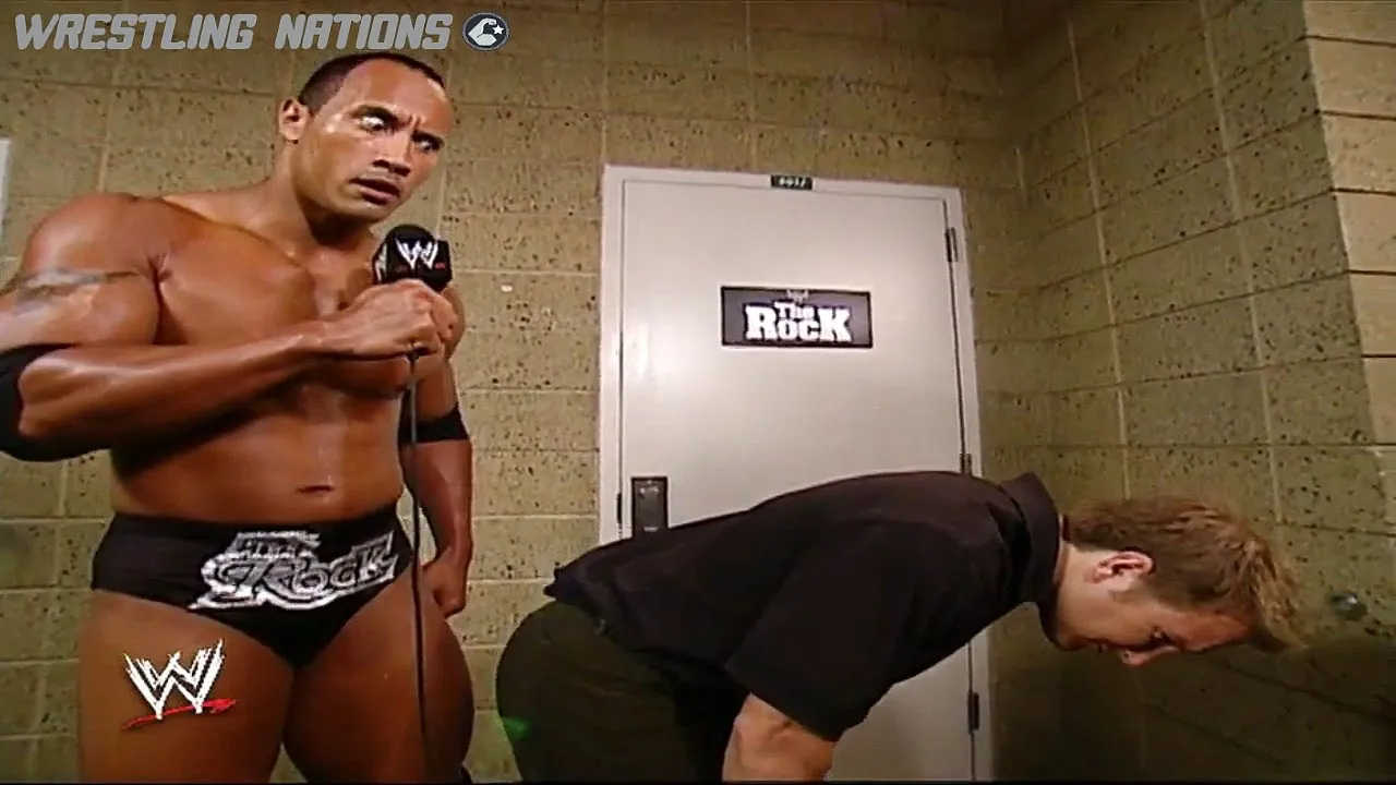 The Rock Insults Brock Lesnar after funny Segment background