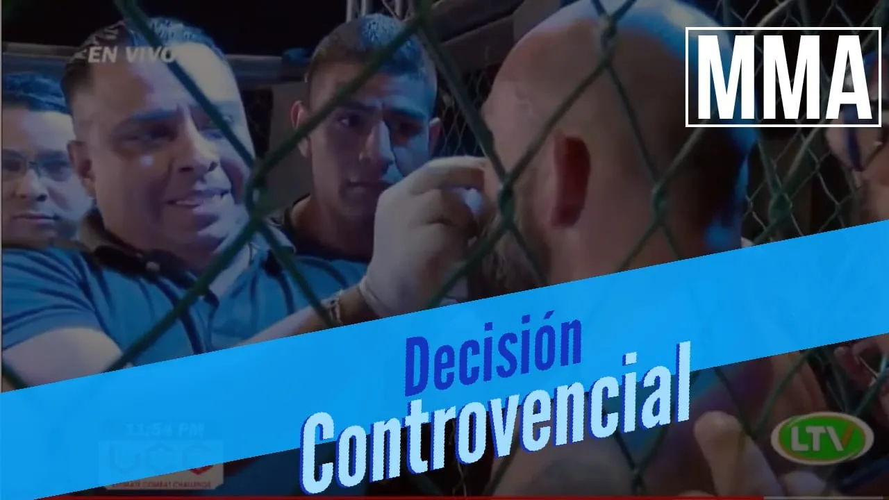 MMA - Controversial Decisión - Campeonato Middleweight - "Showtime" Luna vs "El Tanque" Vega - Free background