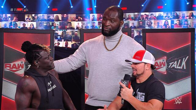 Omos nearly pummels R-Truth: Raw Talk, Feb. 22, 2021