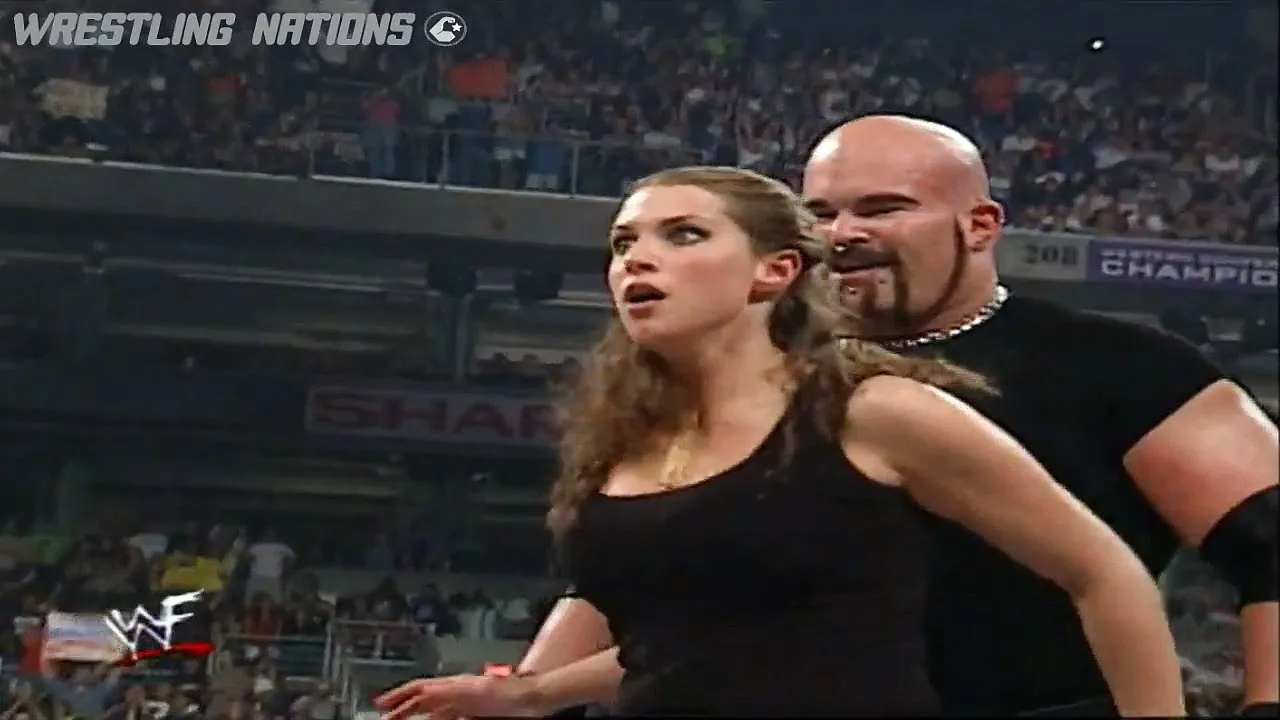 Stephanie McMahon Destroyed by Triple H and Kurt Angle