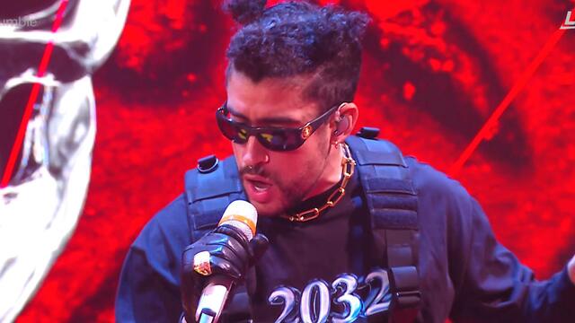 Bad Bunny performs “Booker T” at Royal Rumble: Royal Rumble 2021 (WWE Network Exclusive) background