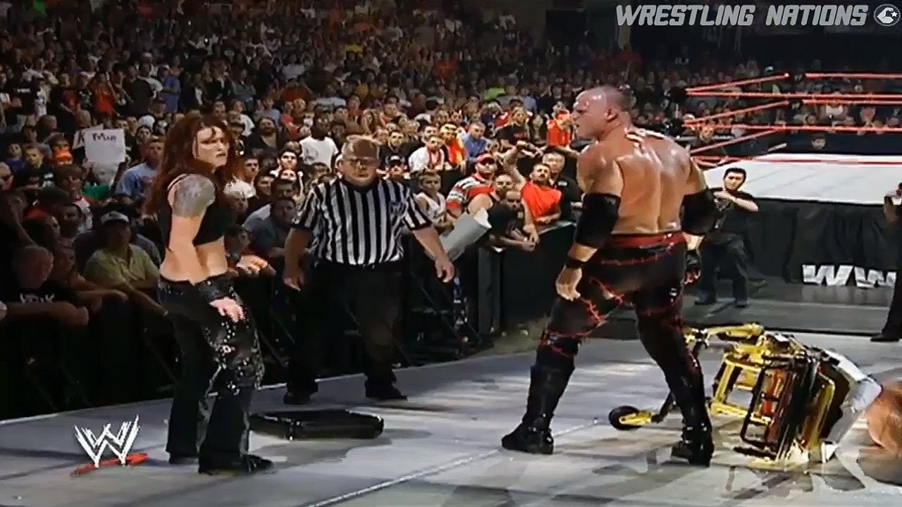 Lita in Big Trouble After Kane vs Edge Strature match on RAW