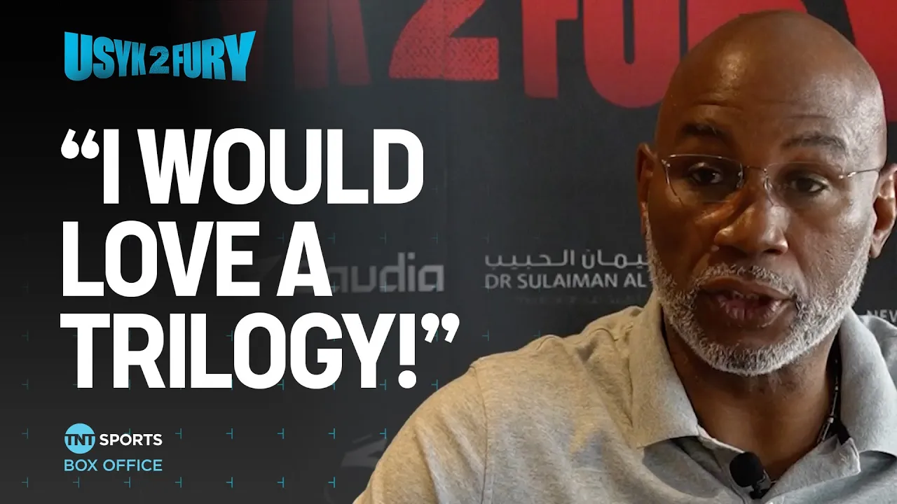 Lennox Lewis insists Tyson Fury is 'MORE SERIOUS' for Oleksandr Usyk rematch ЁЯН┐ #UsykFury2 ЁЯЗ╕ЁЯЗж backdrop