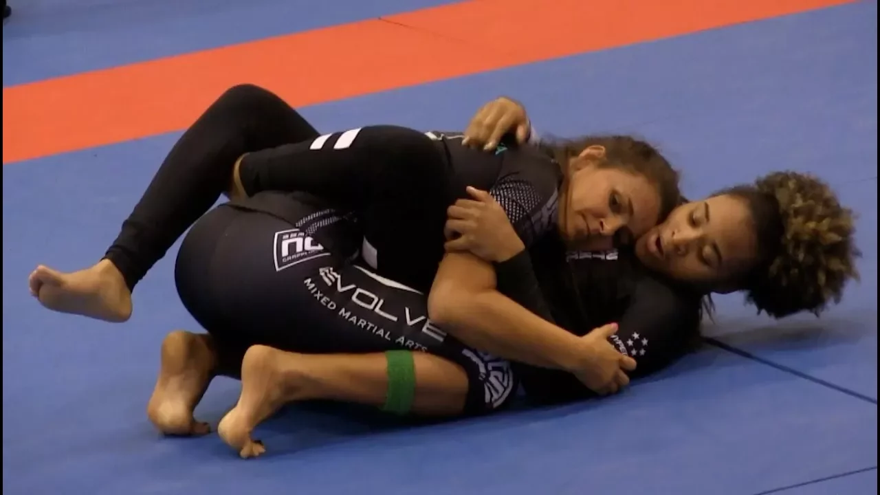 BLACK BELT Girls Grappling No-Gi @ IBJJF 09.29.17 NYC Women Wrestling BJJ MMA Female Fight backdrop