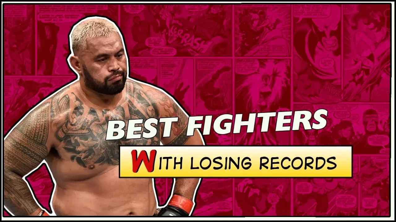 Greatest MMA Fighters with Losing Records background