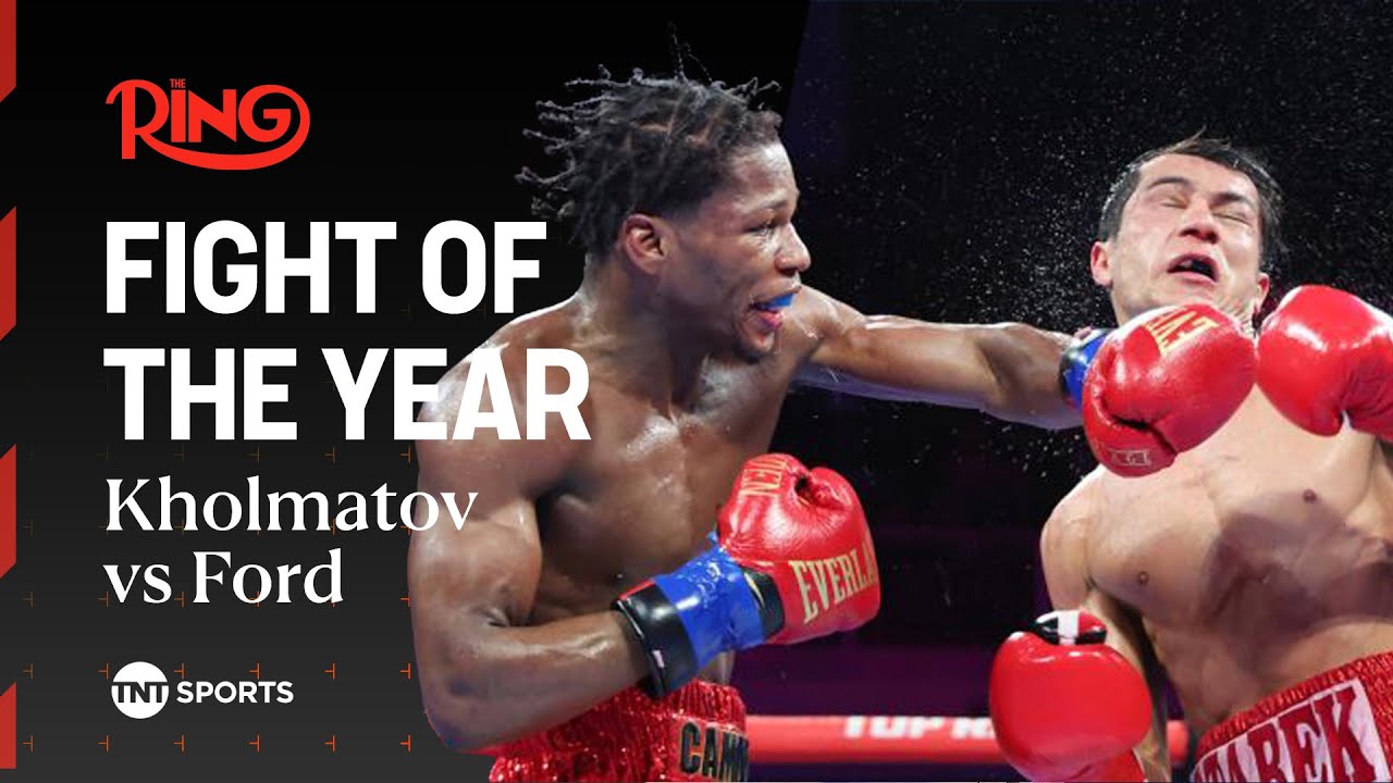 Raymond Ford vs Otabek Kholmatov wins The Ring Fight of the Year award ЁЯеК | The Ring Awards ЁЯПЖ background