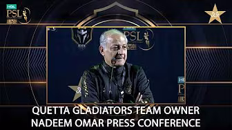 Quetta Gladiators Team Owner Nadeem Omar Press Conference | HBL PSL Player Auction 2026 | MX13