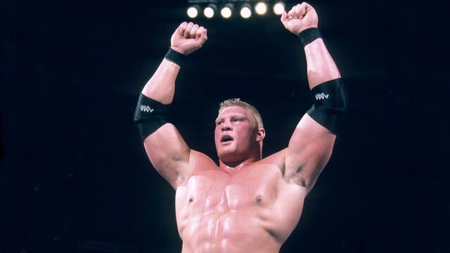 Brock Lesnar wins the Royal Rumble Match: Royal Rumble 2003 backdrop