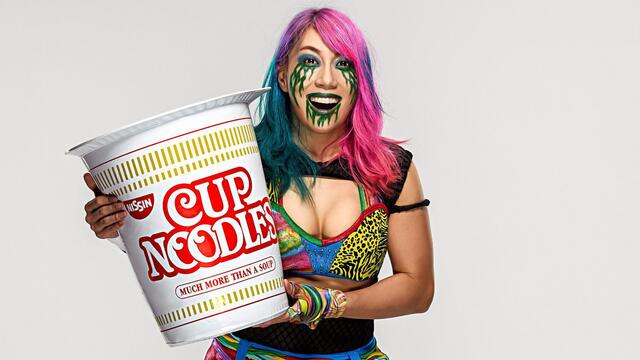 Behind the scenes of Asuka’s Nissin Cup Noodles photoshoot