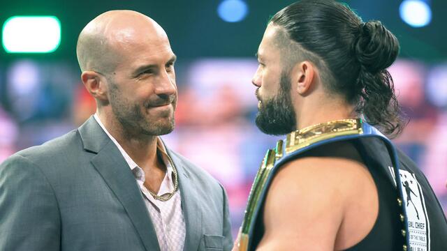 Roman Reigns disrespects Cesaro: SmackDown, April 16, 2021 background