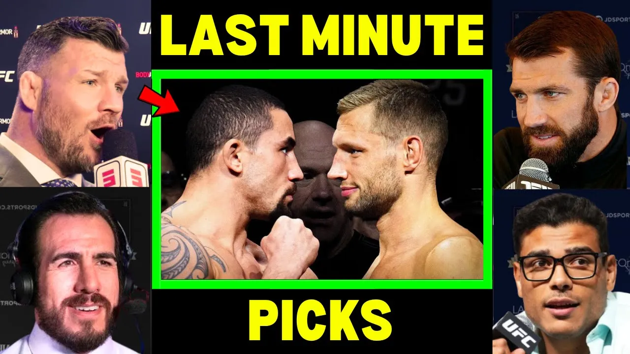 UFC Fighters 'Predict' Robert Whittaker vs RDR | UFC Abu Dhabi
