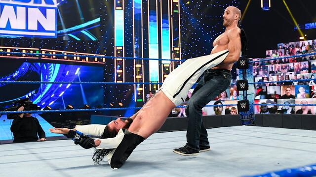 Cesaro wants Seth Rollins to step up background