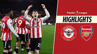 Keane Lewis-Potter lifts the roof off the Gtech! | Brentford 1-1 Arsenal | Premier League Highlights