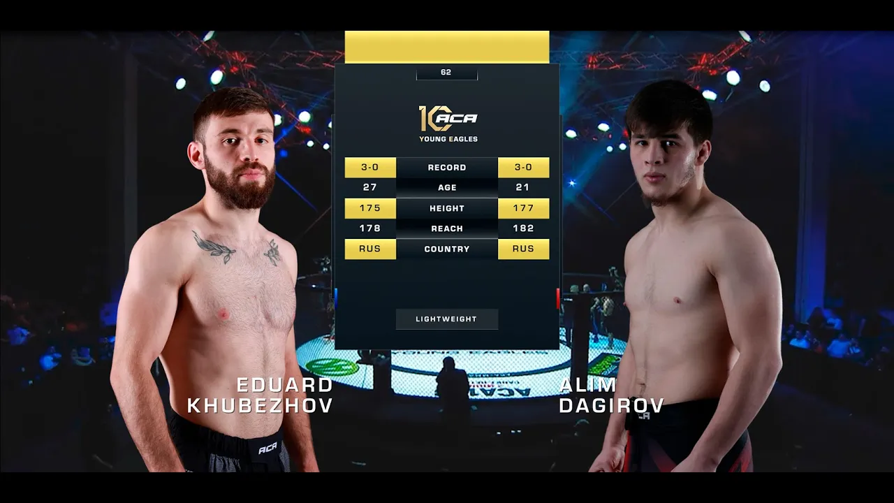 Эдуард Хубежов vs. Алим Дагиров | Eduard Khubezhov vs. Alim Dagirov | ACA YE 62