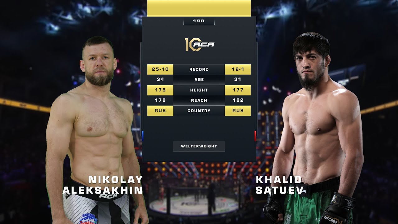 Николай Алексахин vs. Халид Сатуев | Nikolay Aleksakhin vs. Khalid Satuev | ACA 198
