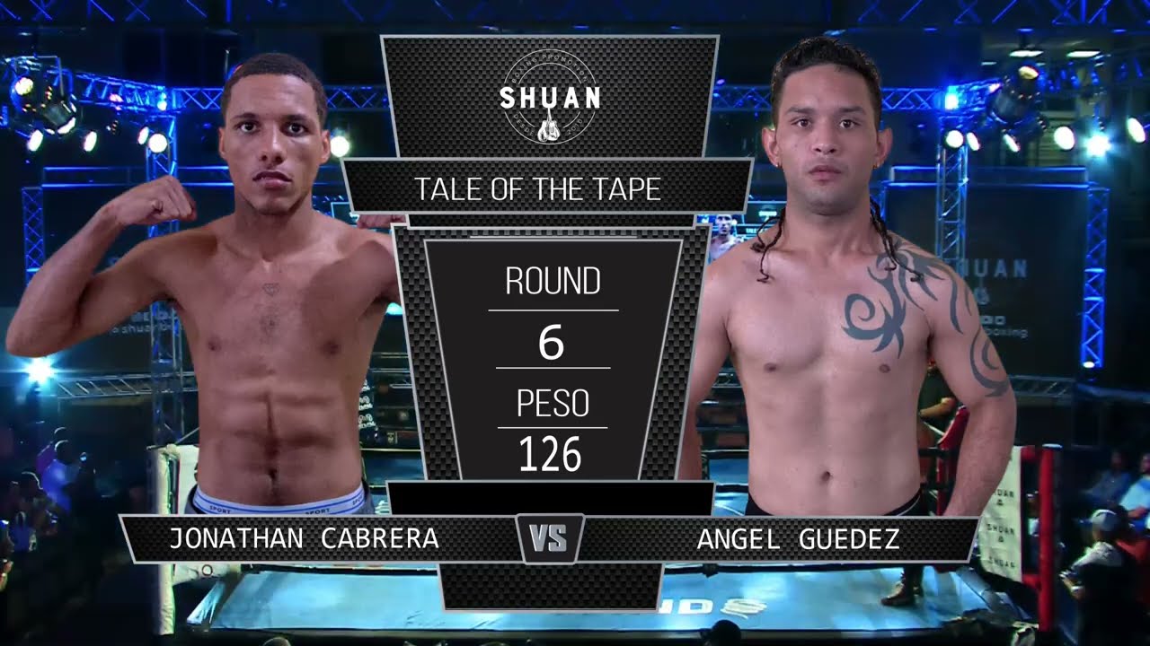 Jonatan cabrera Vs Angel Guedez backdrop