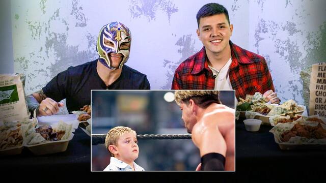 Rey Mysterio and Dominik react to infamous SummerSlam 2005 Ladder Match: WWE Playback backdrop