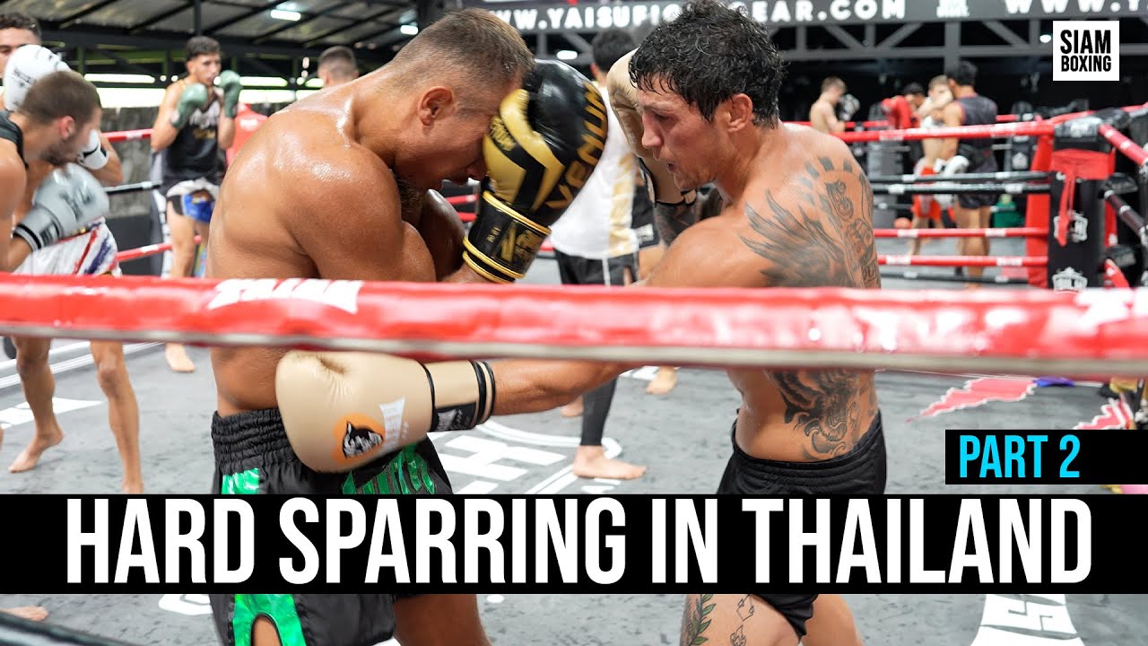 Hard Sparring in Thailand Part 2 | Pro Fighters background