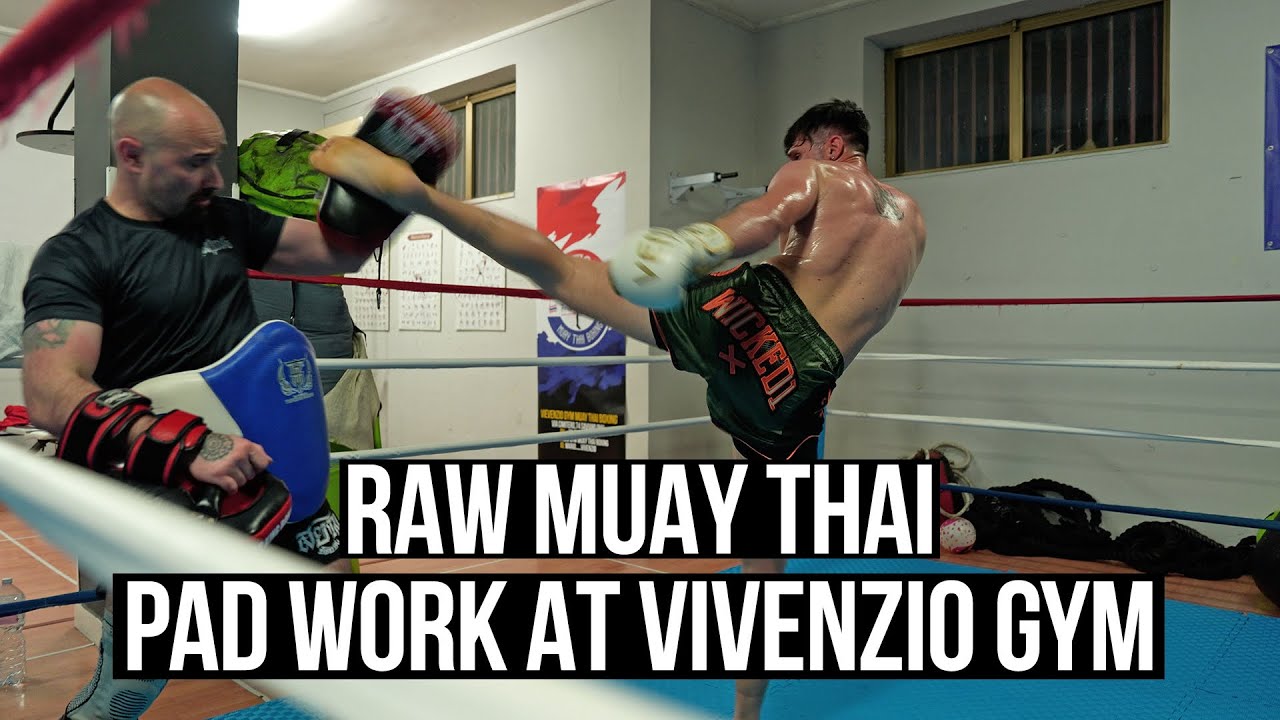 Raw Muay Thai Pad Work at Vivenzio Gym | Siam Boxing