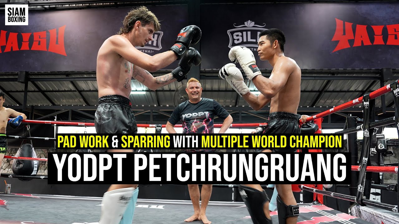 Pad Work & Sparring with Multiple World Champion YodPt Petchrungruang