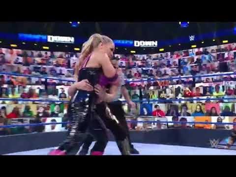 WWE SMACKDOWN: ,With Tamina/ Natalya vs Shayna Baszler/ With Nia Jax... background