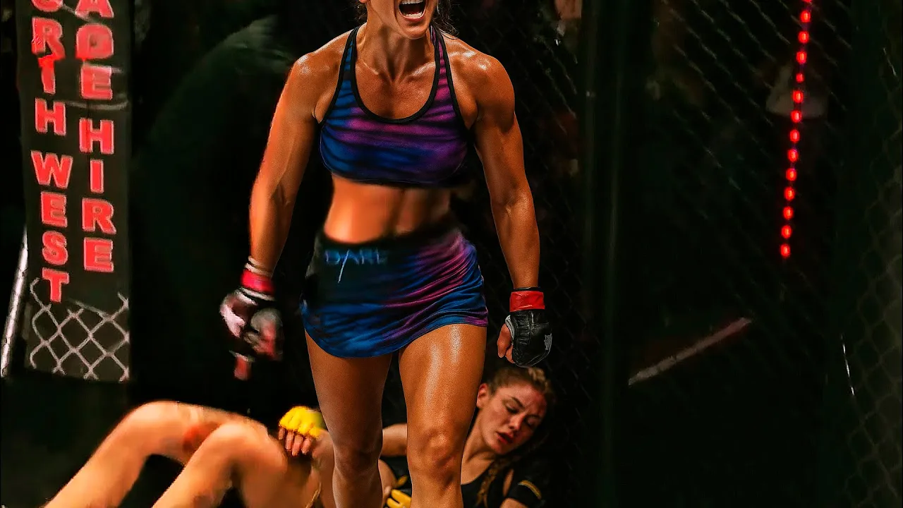 Girls MMA Fight - She Hits Harder Than Most Men! background
