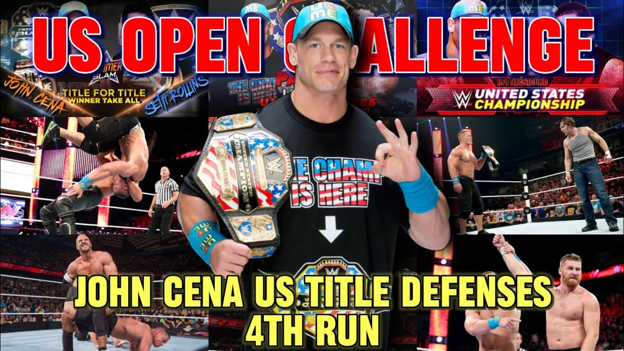 Every John Cena WWE United States Title Defenses
