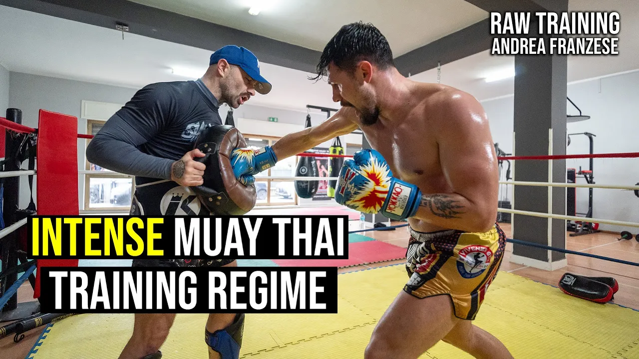 Raw training with Andrea Franzese - INTENSE MUAY THAI TRAINING CAMP