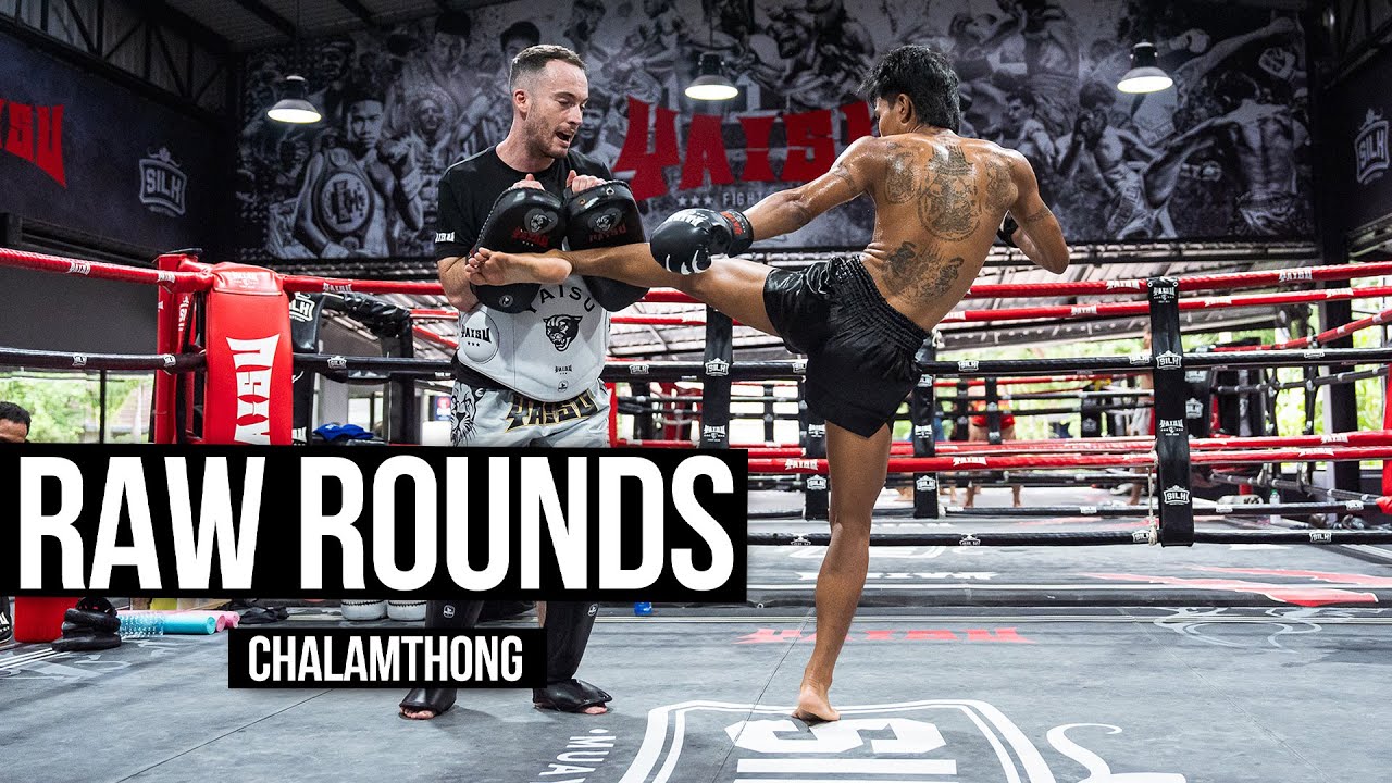 Raw Rounds: Chalamthong - Muay Thai Pad Work background