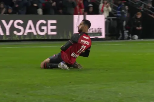 [Goal] Jordan's star shines! Mendes' error gifts chance, Tamimi curls shot into the net