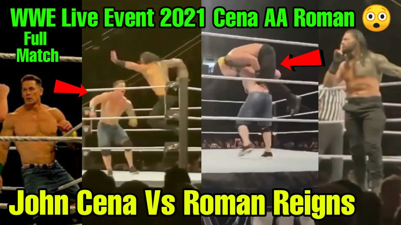 John Cena Vs Roman Reigns WWE Live Event 2021 ! John Cena & Mysterios Vs Roman Reigns & The Usos.
